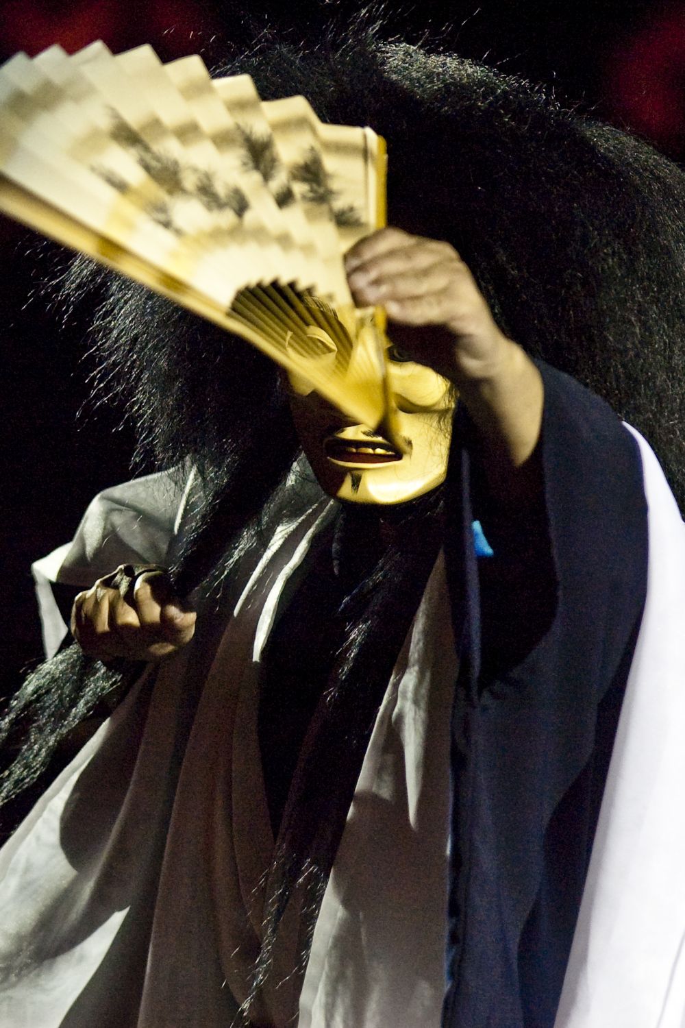 Akira Matsui, aktor teatru nō, 2009, fot. Maciej Zakrzewski